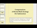 Mental Math Strategy: Compensation in Subtraction