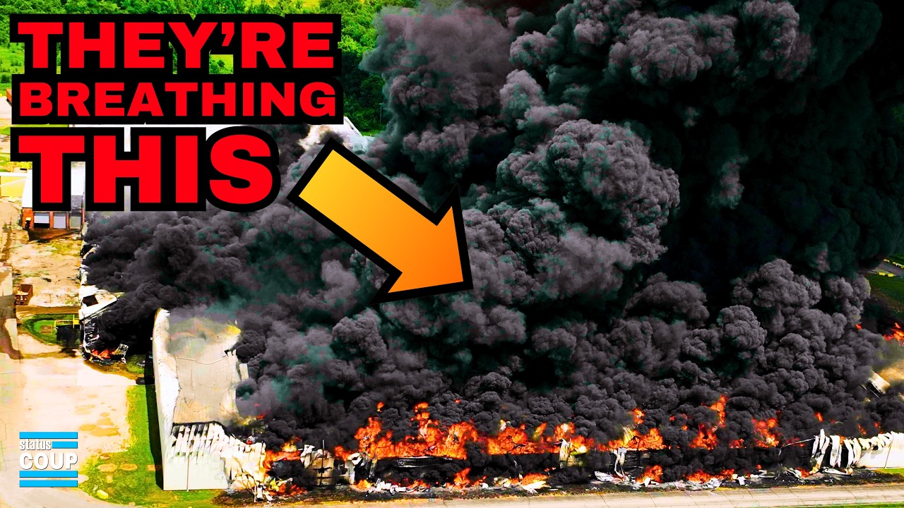 HOLY SH*T! Toxic BLACK RAIN Falls After Massive Chemical Fire