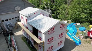 Trim Around The Roof Is Complete...Tiny Lodge House Ep 11