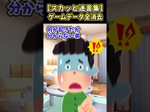 弟が俺の数千時間かけたゲームデータ全消去→ウイルス仕掛けて復讐した結果ｗ【スカッと】【創作】