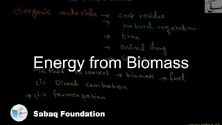 Energy from Biomass