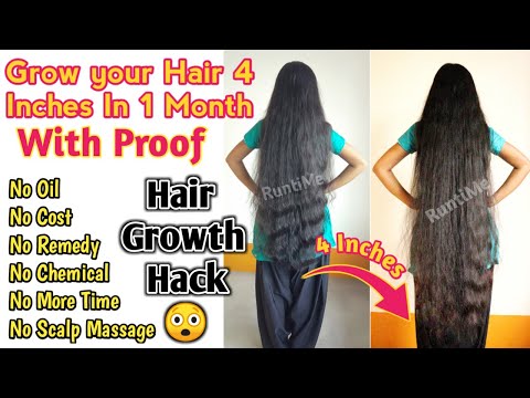 Hair Growth Hacks | 1 Magic Trick for Growing Long Hair | No Oil, No Cost, Nothing To Find | RuntiMe