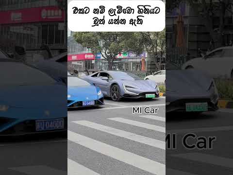 ⚡🚗 ලැම්බො ගිනියට ඇඩිලා තියෙන්නෙ🚀🔥   [සොස මලක් පුතේ ඔයා] #lambogini #micar #car #ai #techinnovation
