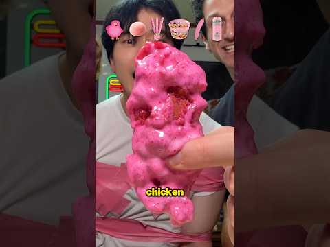Pink Food Random Bite Challenge with my friends🤤🤤