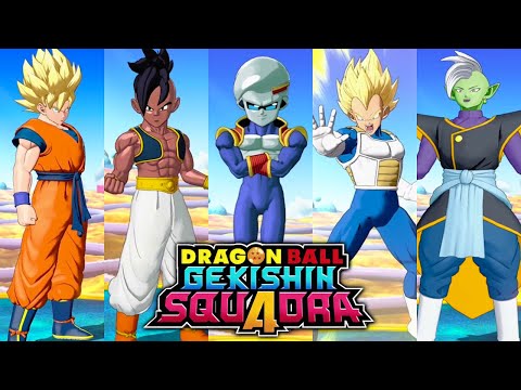 Dragon Ball Gekishin Squadra - All Characters Lobby Animations (4K 60FPS)