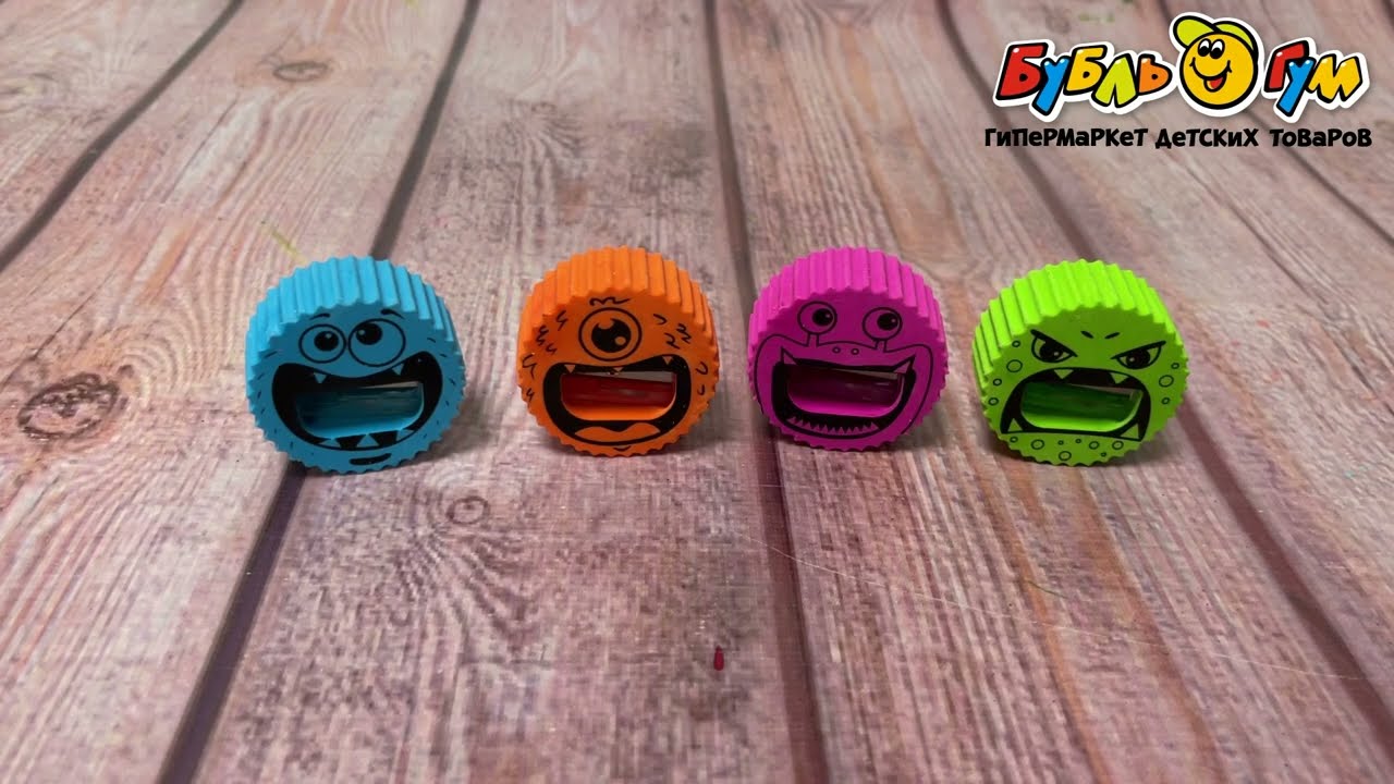 Ластик с точилкой Монстрики - видео
