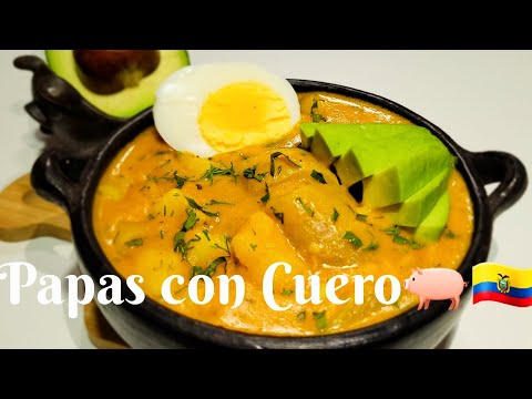 ‼️ASÍ SE PREPARAN LAS MEJORES PAPAS CON CUERO🇪🇨 #papas #papasconcuero #comidaecuatoriana