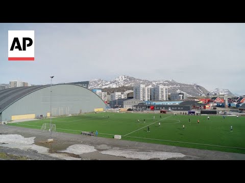 YouTube video thumbnail: Greenlanders Revel in 24-Hour Sunlight to Play Soccer