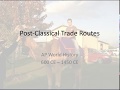 Trade Networks and Cultural Exchanges