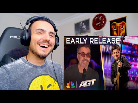10-Year-Old Guitar Prodigy Bay Melnick Virgolino SHOCKS The Judges! | AGT 2025 Reaction