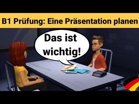 Mündliche Prüfung Deutsch B1 | Gemeinsam etwas planen/Dialog |sprechen Teil 3: Präsentation