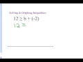 Solving One-Step Inequalities: Addition and Subtraction