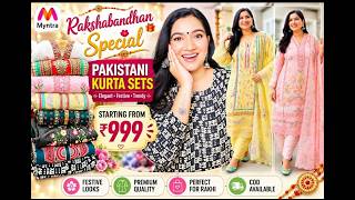 Rakshabandhan Special 🌸 Pakistani Kurta Sets Under Budget | Myntra Haul#myntra #rakhi #shrots