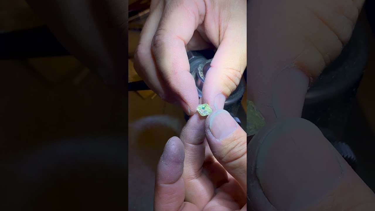 3.50ct Asscher Yellow Diamond Three-Stone Ring: How It’s Made