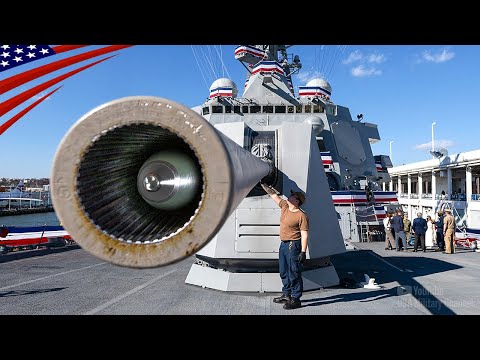 BIG GUN in Action: The Power of the Mk 45 5-Inch Naval Gun!