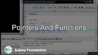 Pointers And Functions