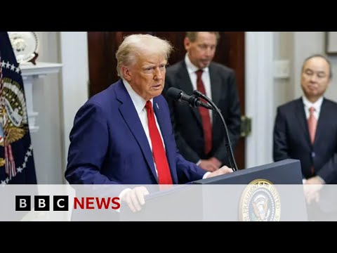 President Donald Trump announces $500 billion AI investment plan in US | BBC News