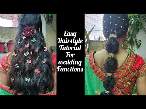 Easy hairstyle for wedding// self hairstyle tutorial