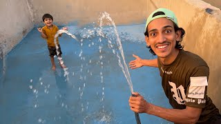 Finally We Made Swimming Pool 💦| Pumpi K Lye Pani Wala Pool Bangya 😂|