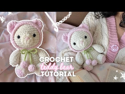 how to crochet a cute & cozy bear | beginner-friendly tutorial (NO magic ring!) + free pattern