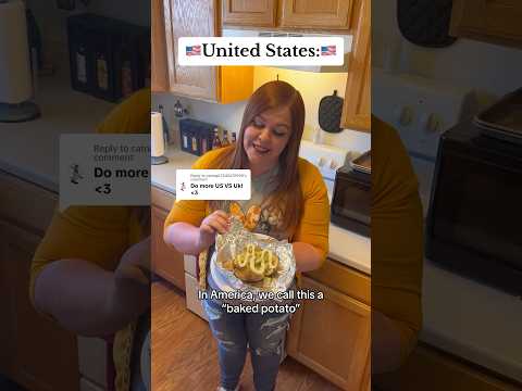 I actually kinda like the term “jacket potato.” ??? #ukvsusa #britishvsamerican #funny #british