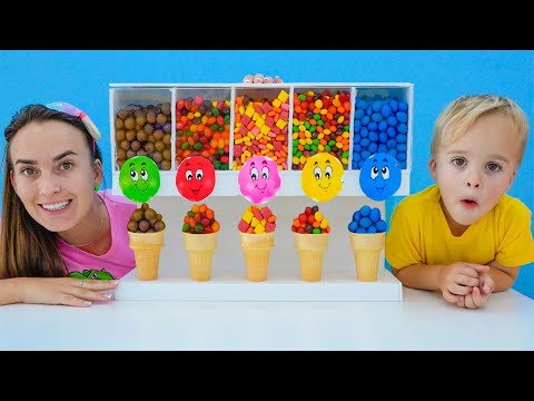 Chris y mamá: historia infantil sobre la máquina dulce y otros vídeos útiles para niños