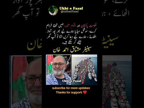 Senator Mushtaq urges UN, Pakistan govt & social media to ensure protection #facts #shorts #gaza