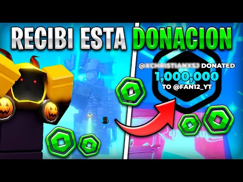 ASI ME DONARON 1 MILLON DE ROBUX EN PLS DONATE