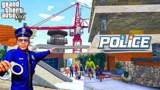 Franklin House Destroy Very Emotional Video Franklin Making New police Station Prison in GTA 5 !