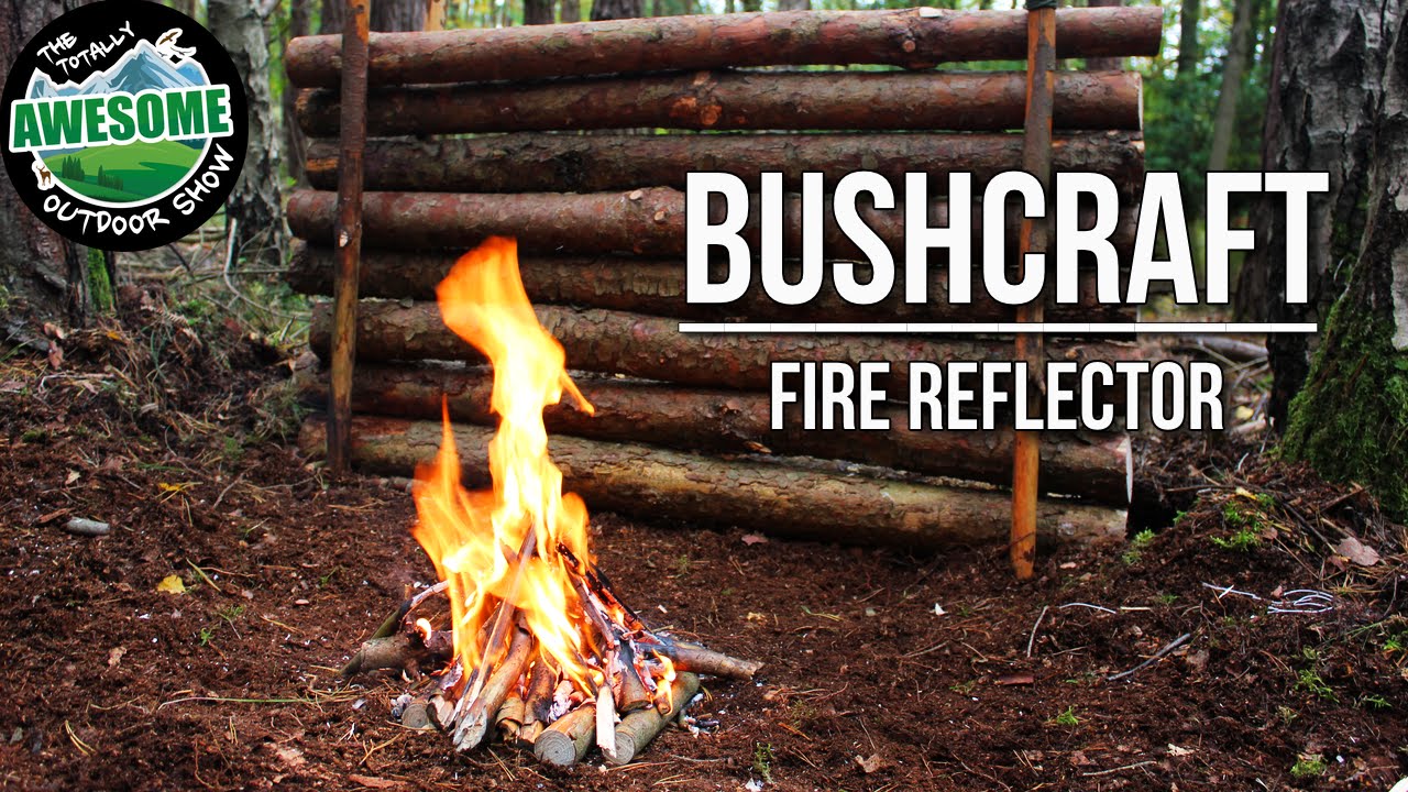 Bushcraft - Making a Fire Reflector the easy way TA Outdoors