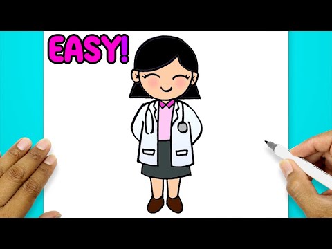 Doctor Drawing Picture | How To Draw A Doctor Easy