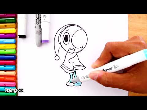 Drawing and Painting ASTRO from Dandy's World: Step-by-Step Art Tutorial