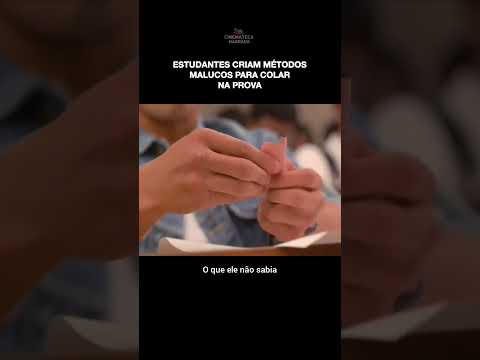 os alunos faziam de tudo para colar na prova