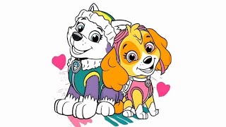 Drawing, painting and coloring dogs for kids & toddlers