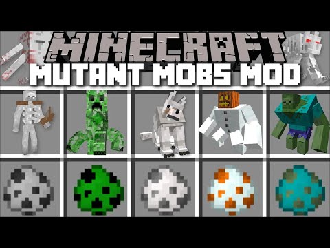 Minecraft MORE MUTANT CREATURES MOBS MOD / DON'T GET MUTATED IN TO A GOLEM !! Minecraft Mods