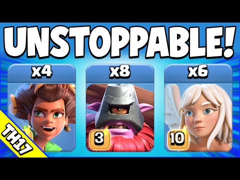 Buffed Throwers are UNSTOPPABLE!!! Easy + Best TH17 Attack Strategy (Clash of Clans)