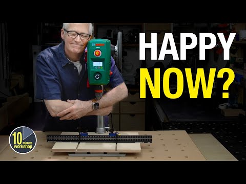 Bosch PBD40 6 months on, new table, new fence [video 608]
