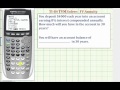Future Value of Annuity Using TI-84 TVM Solver