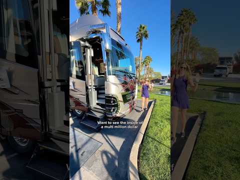 🚍 Would you spend millions on this luxury RV or an actual house?! #rvtour #motorhome #luxurytravel