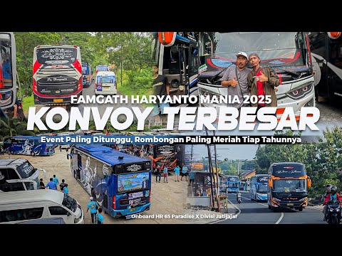 [ JALANAN DIKUASAI PO HARYANTO ! ] KONVOY TERBESAR TIAP TAHUNNYA ! Famgath Haryanto Mania 15