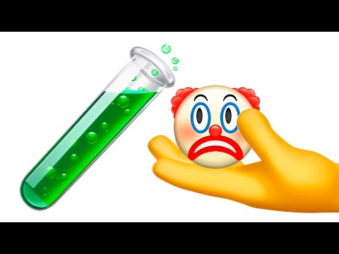 Test Tube Emoji vs Clown Face Emoji | The Slime Metamorphosis!