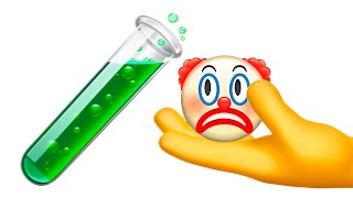 Test Tube Emoji vs Clown Face Emoji | The Slime Metamorphosis!