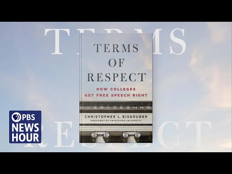 YouTube video thumbnail: In 'Terms of Respect,' Princeton President Argues Colleges are Encouraging Free Speech