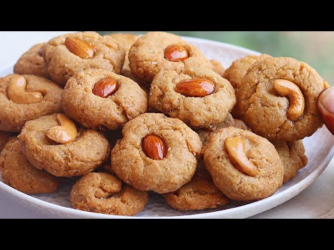 गेहूं के आटे से बनाएं एक ऐसा मीठा जिसे महीने तक खाएं | Biscuit Recipe | Wheat Flour Biscuit Recipe