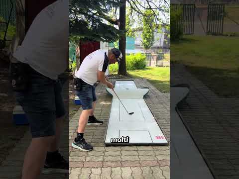 Buca più difficile del mondo? Per lui è facile #minigolf #impossible #trending