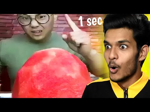 Eating This Water Melon in Just 1 Sec Food Challenge