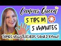 Canvas Tips for New Educators
