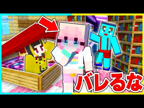 女子の家に秘密基地を作ってイタズラしまくれ！！【まいくら / マインクラフト】