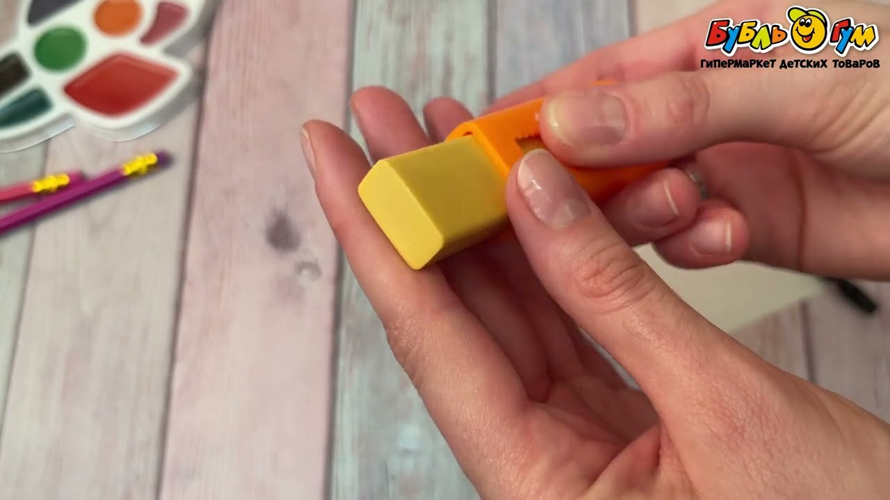 Ластик JUNGER выдвижной Морковь - видео