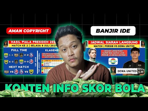 Konten Berita SKOR BOLA Cuannya Gede Banget! Cara Dapat Uang dari Youtube 2025 Terbaru